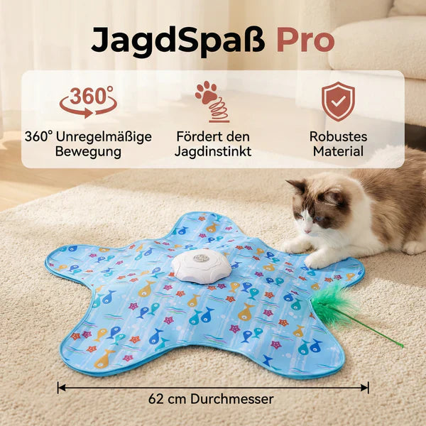 Elektrisches Verstecken und Suchen Katzenspielzeug mit Feder & Sensor Karnz