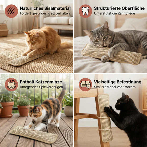 Kratzkissen für Katzen mit Katzenminze langlebig und robust Karnz