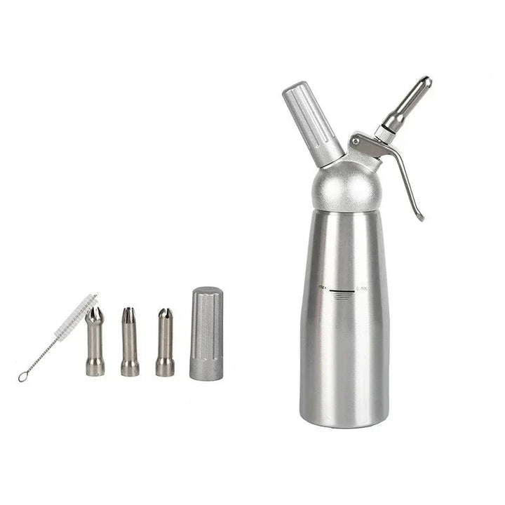 Sahnezerstäuber Edelstahl Sprüher Kuchen Spritzflasche | Karnz