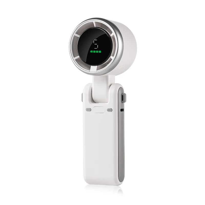 Faltbarer Handheld Turbo Ventilator mit Digitalanzeige | Karnz