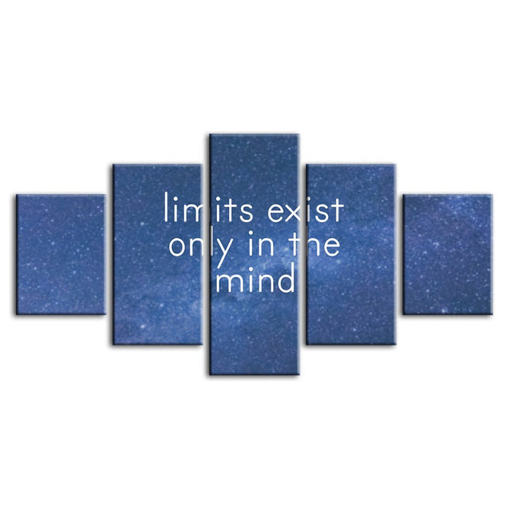5-teilige Galaxy-Motivation - Leinwand Wand Kunst Malerei