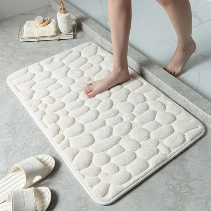Pebble Design Badezimmermatte mit Memory Foam