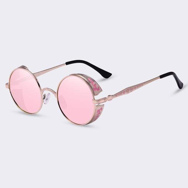 Steampunk Vintage runde Sonnenbrille, limitierte Auflage
