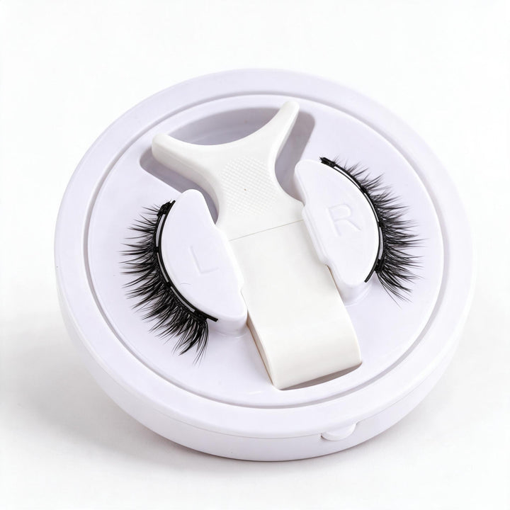 Sandsberg | Magnetisches Wimpernset | Wiederverwendbar ohne Kleber, mit Pinzette | Schwarz