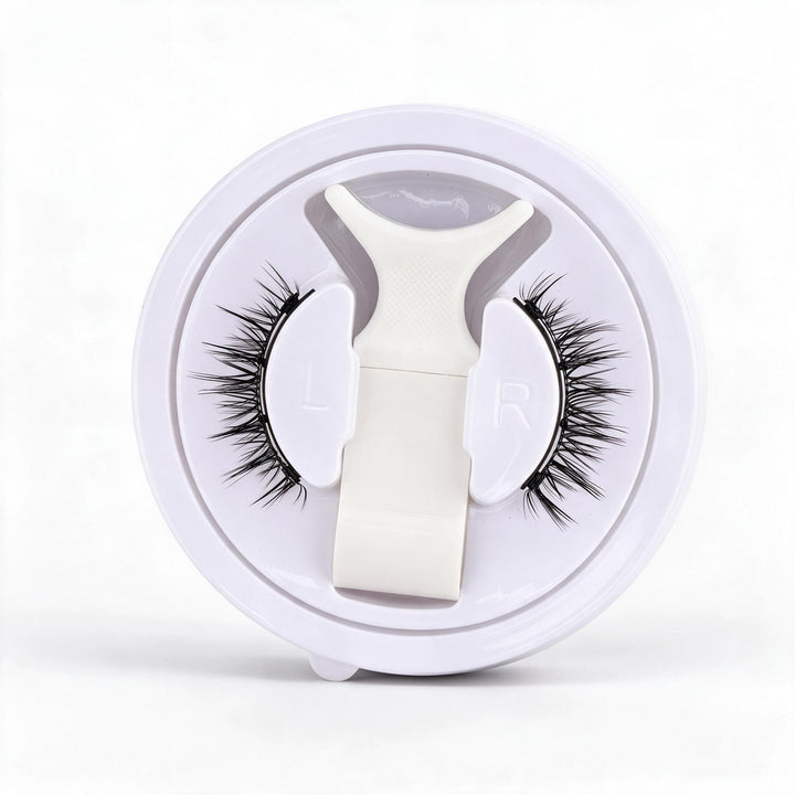 Sandsberg | Magnetisches Wimpernset | Wiederverwendbar ohne Kleber, mit Pinzette | Schwarz