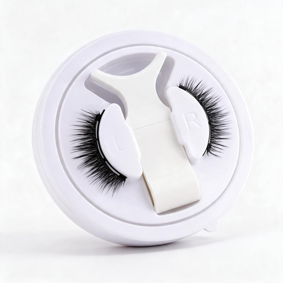 Sandsberg | Magnetisches Wimpernset | Wiederverwendbar ohne Kleber, mit Pinzette | Schwarz