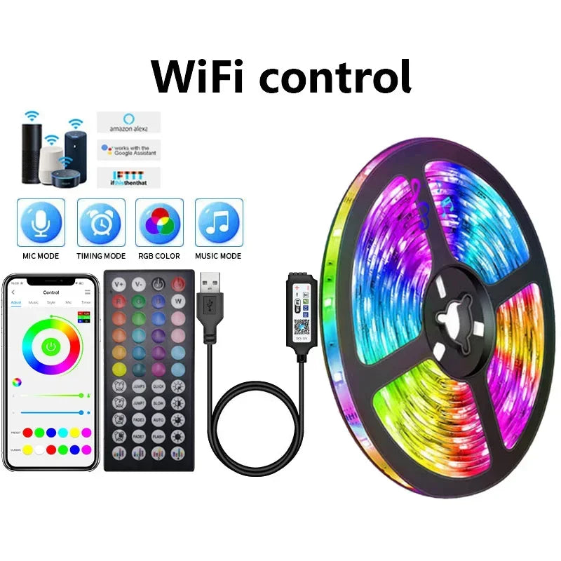 USB LED STRIPE MIT FARBWECHSEL - RGB LICHT FÜR RAUMDEKORATION & TV-HINTERGRUNDBELEUCHTUNG | Karnz