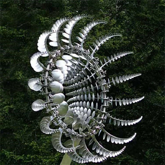 Neue Anti-Rost Magische Metall-Windmühle-Kinetische Metall-Windspinner
