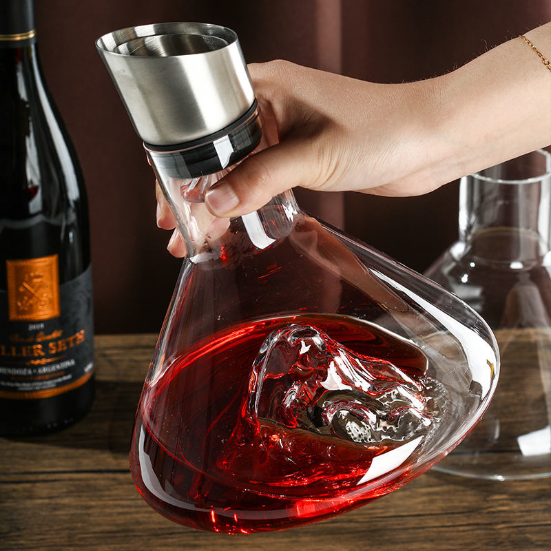 Weinflasche Transparent Schnelles Design Kristallglas Weinflasche | Karnz