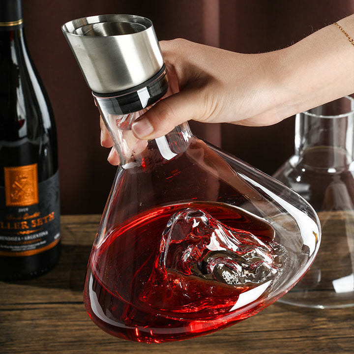 Weinflasche Transparent Schnelles Design Kristallglas Weinflasche | Karnz