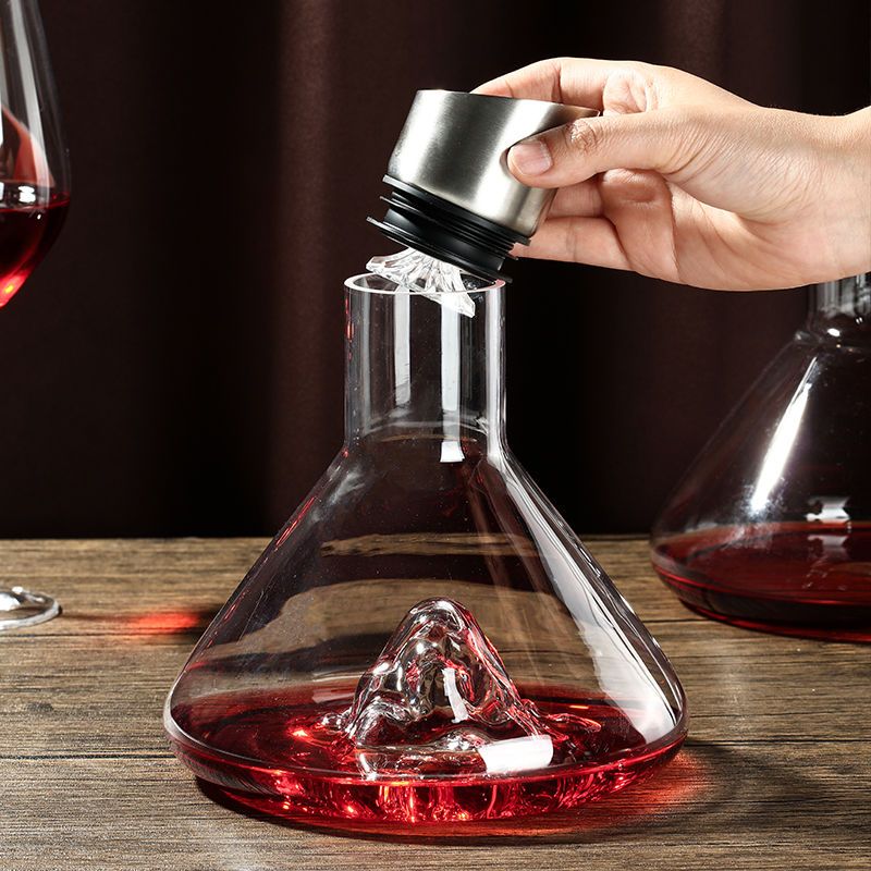 Weinflasche Transparent Schnelles Design Kristallglas Weinflasche | Karnz