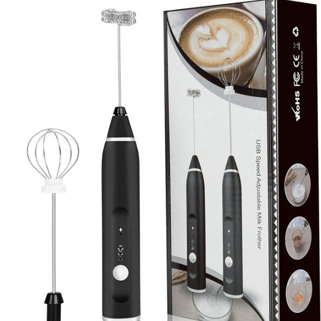 Kabellose Milchaufschäumer Elektrischer Handmixer Mit USB | Karnz