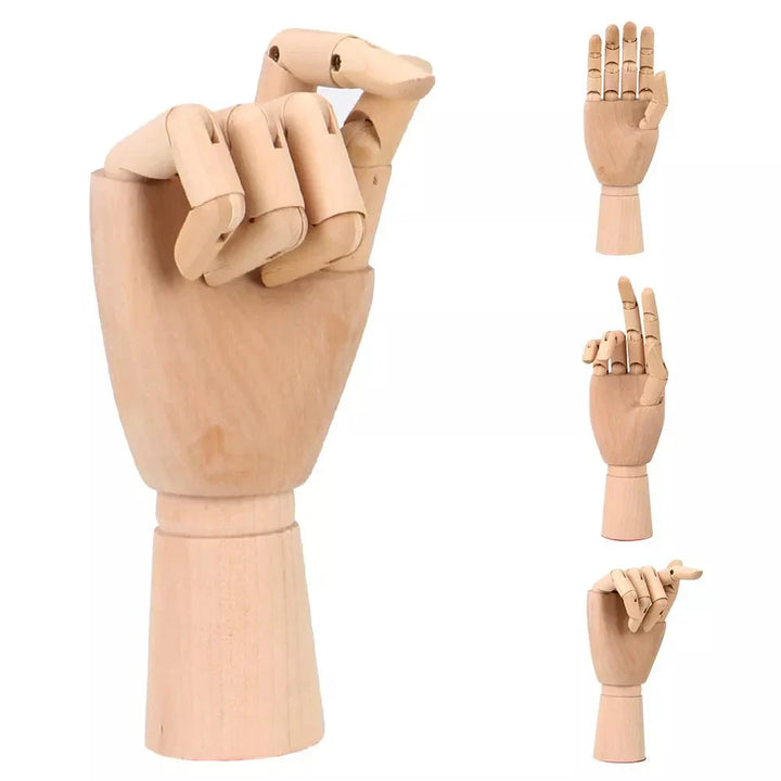 Holzbewegliches Handmodell 25 cm Moderne Kunst Referenz | Karnz