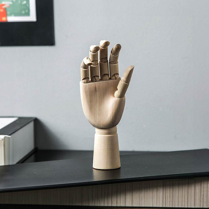 Holzbewegliches Handmodell 25 cm Moderne Kunst Referenz | Karnz