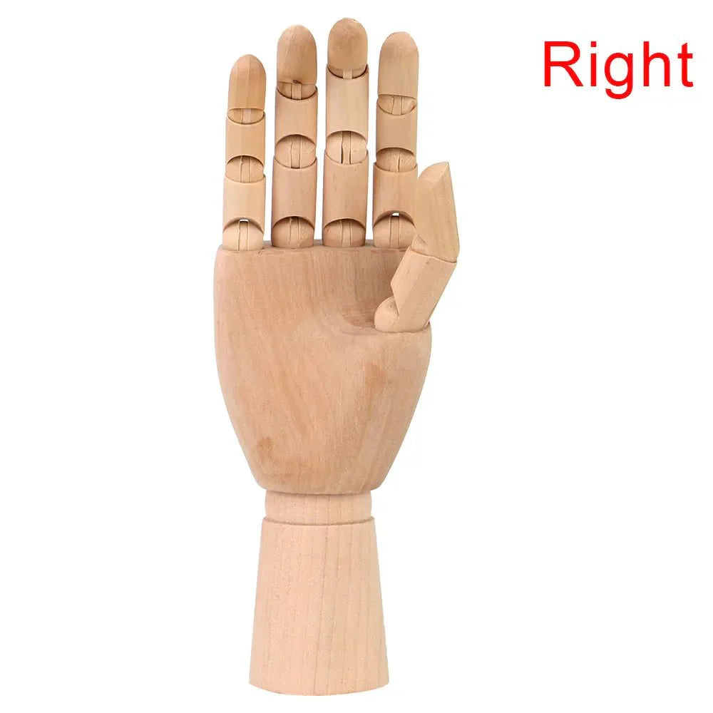 Holzbewegliches Handmodell 25 cm Moderne Kunst Referenz | Karnz