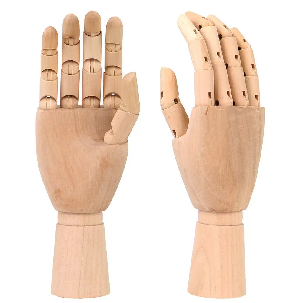 Holzbewegliches Handmodell 25 cm Moderne Kunst Referenz | Karnz