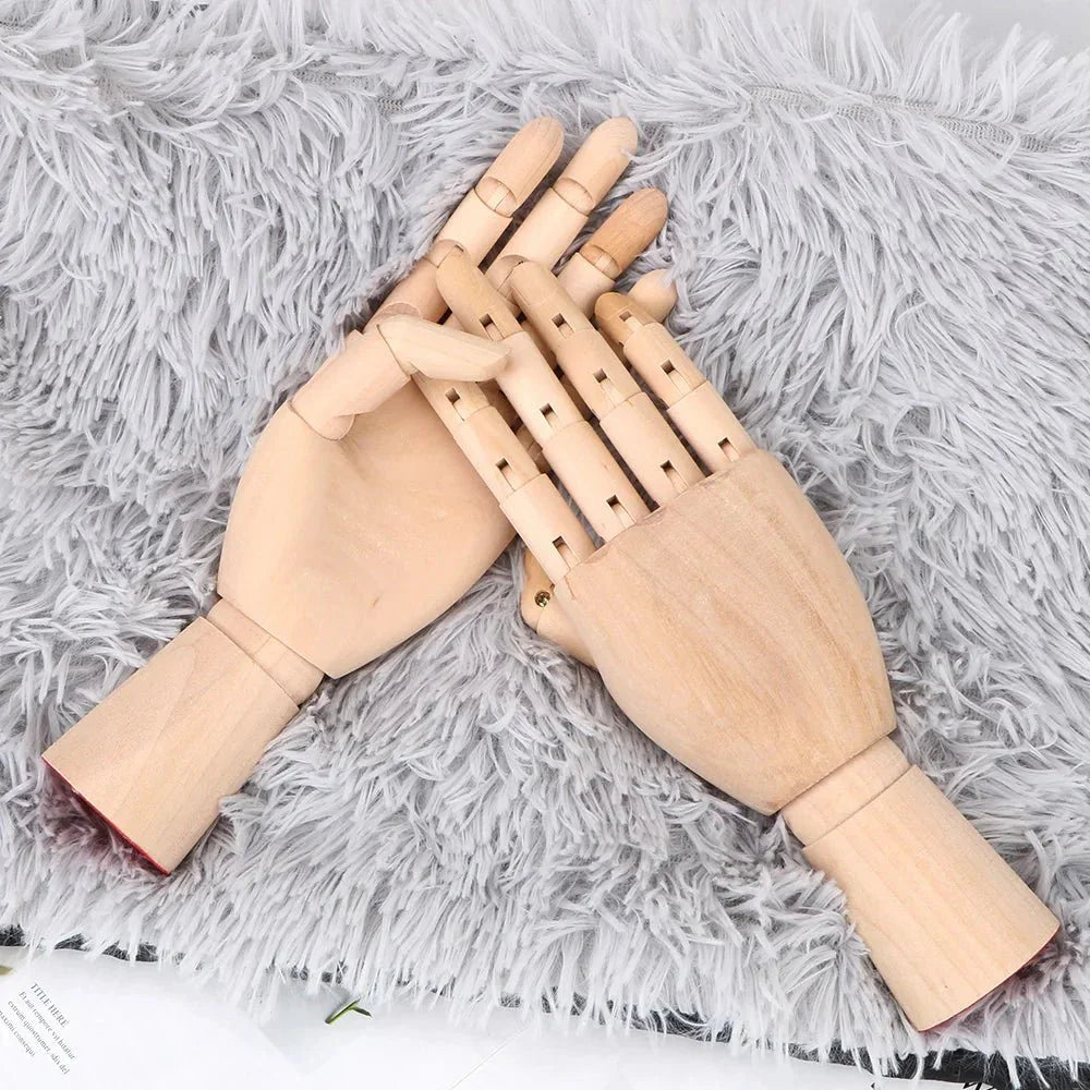 Holzbewegliches Handmodell 25 cm Moderne Kunst Referenz | Karnz
