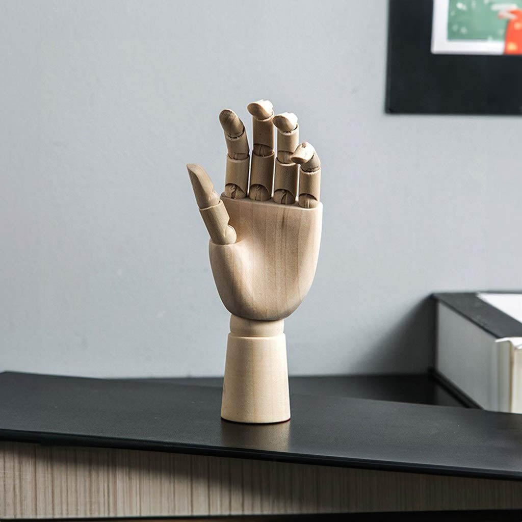 Holzbewegliches Handmodell 25 cm Moderne Kunst Referenz | Karnz