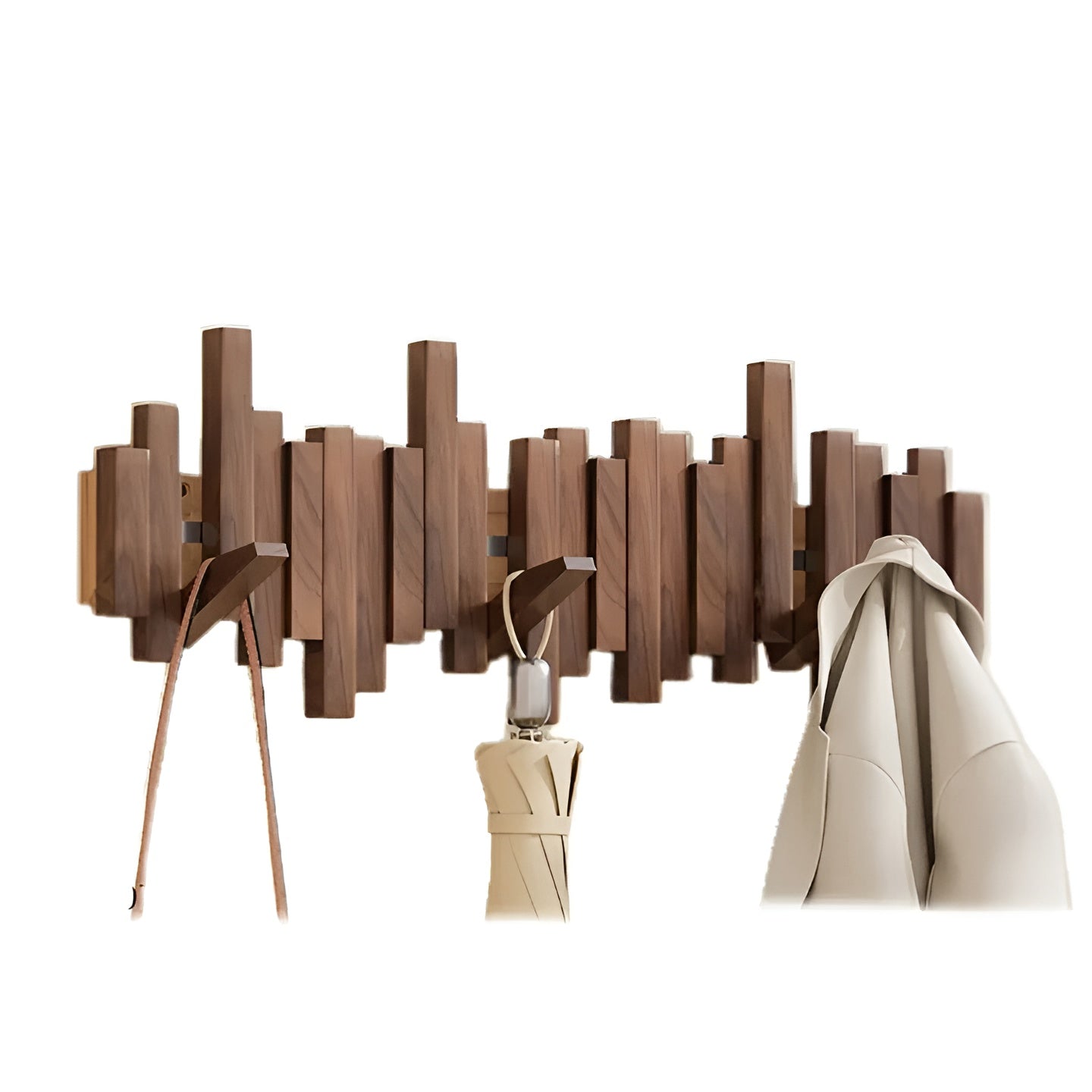 Stilvoller Holzkleiderschrank – FlexiKarnz Magnethaken für mehr Ordnung | Ideal fürs Schlafzimmer