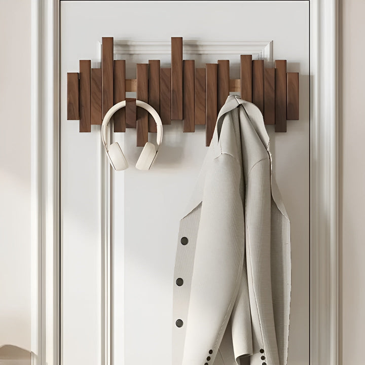 Stilvoller Holzkleiderschrank – FlexiKarnze magnetische Haken für mehr Organisation | Ideal für das Schlafzimmer | Karnz