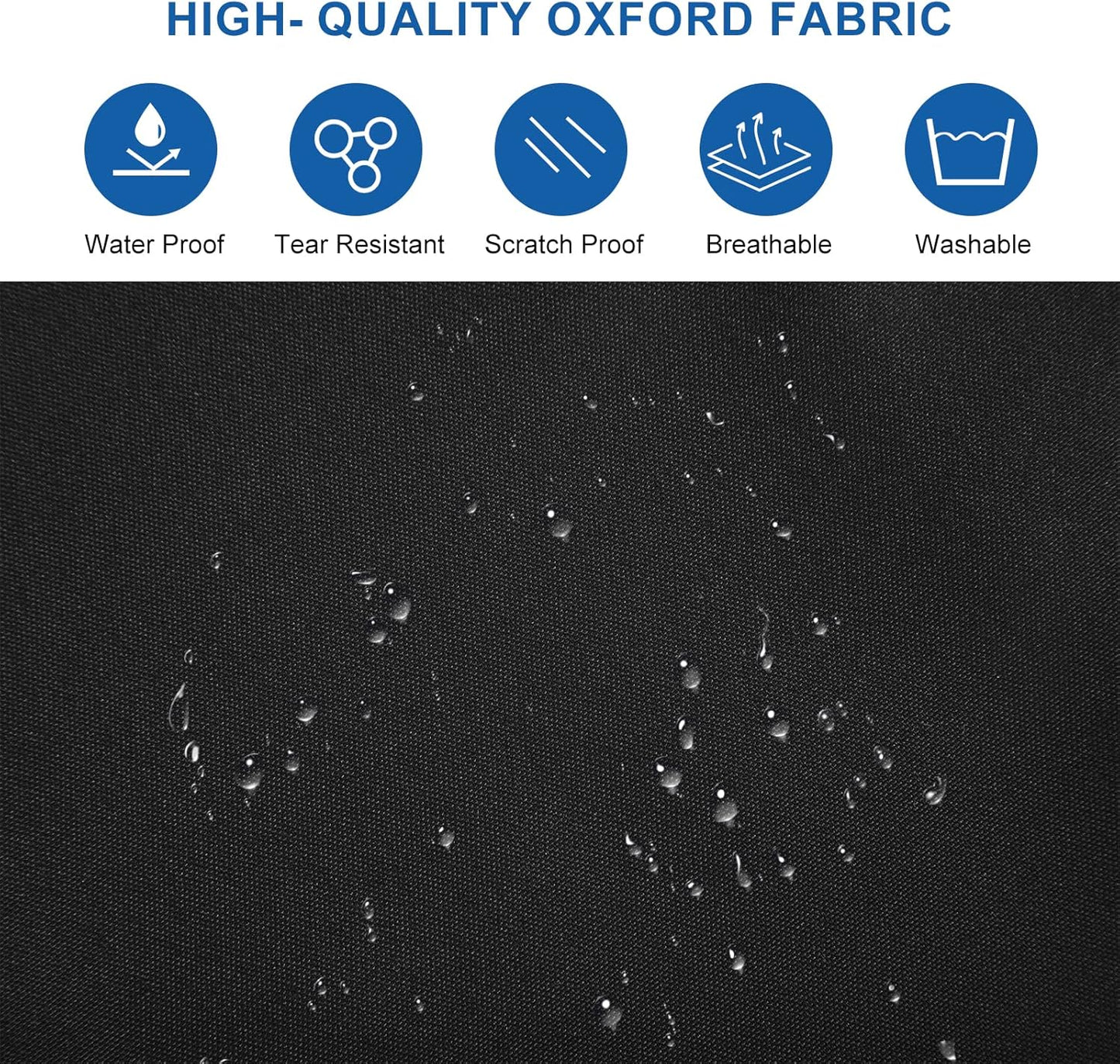 Wasserfester Oxford-Garderobenbeutel – Anzugschutz mit Zwickel und Taschen (2er-Pack) | Karnz