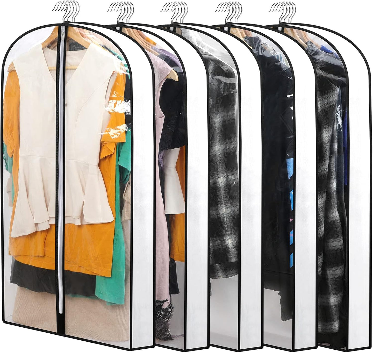 PEVA Kleiderhüllen-Set – 24er-Pack hängende Kleiderhüllen in 3 Größen | Karnz
