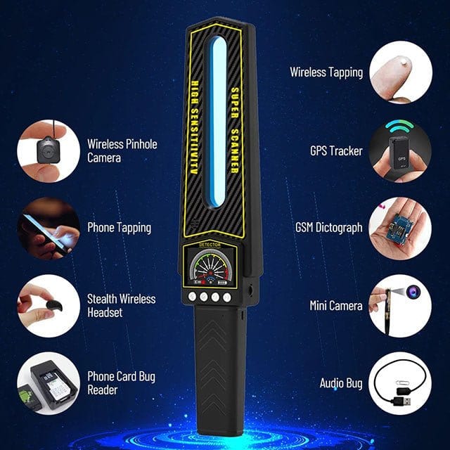 Sandsberg | GPS Tracker Detector #2025 – Fortschrittlicher Bug Sweeper für versteckte Kameras & Tracker