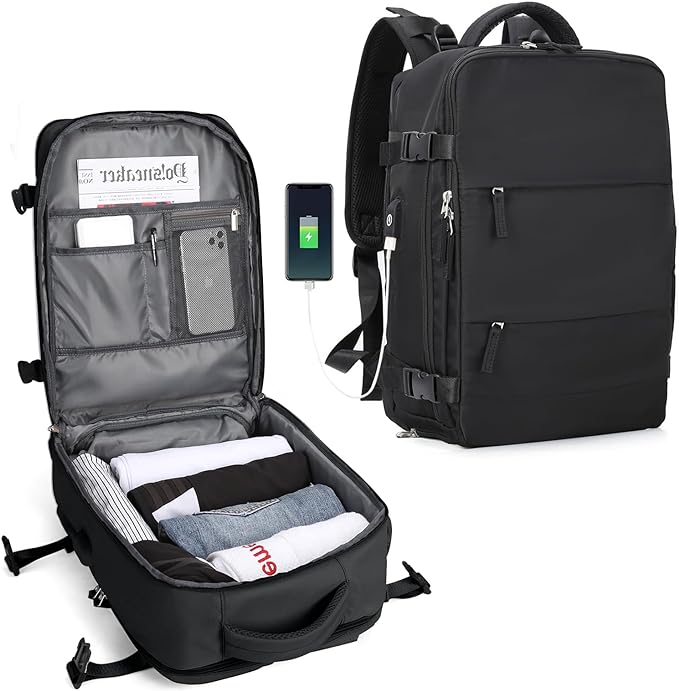 Karnz | Robuster Rucksack für Reisen mit USB-Ladeanschluss